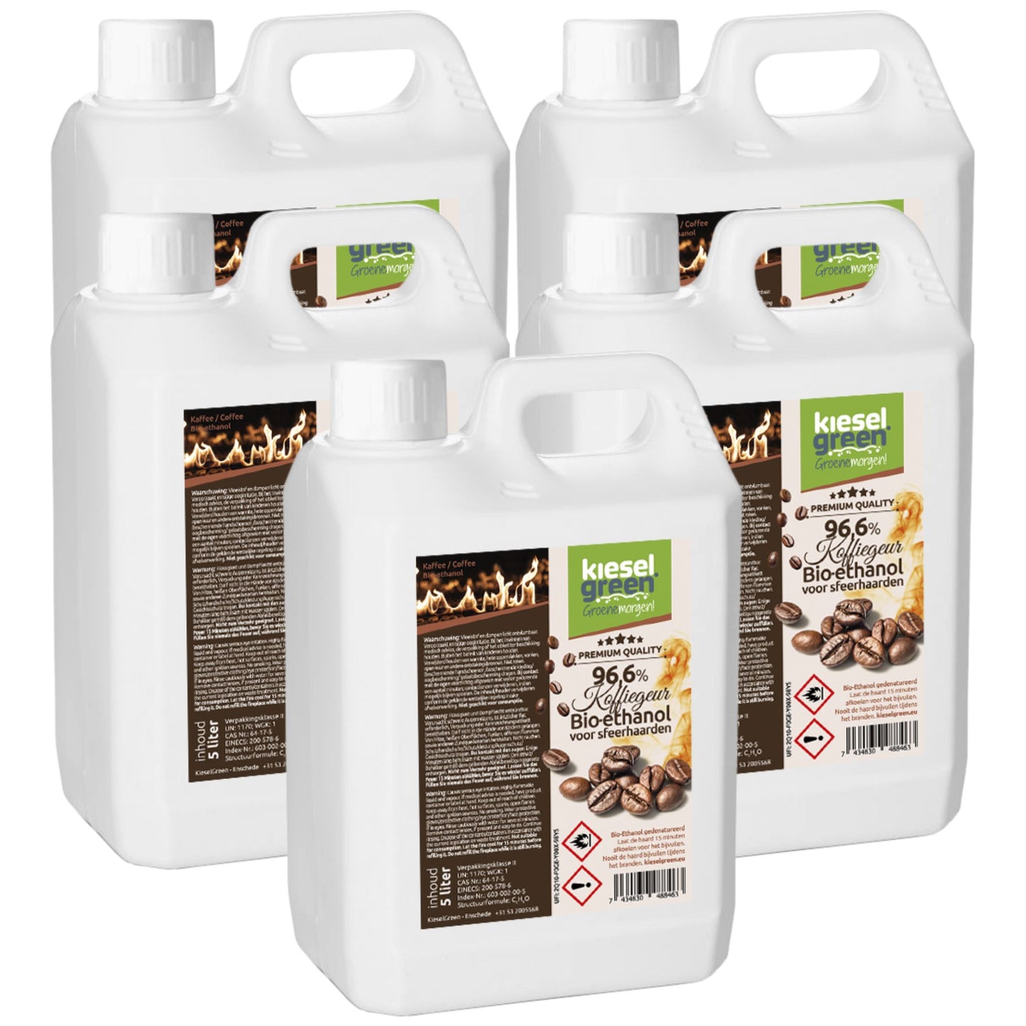 Bioethanol koffiegeur - 25 liter (5 x 5 liter)