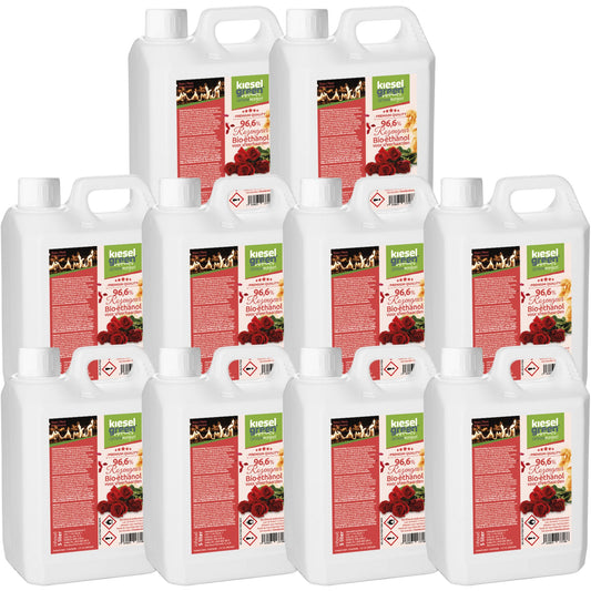 Bioethanol met rozengeur - 50 liter (10 x 5 liter)