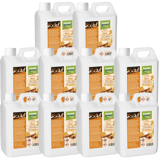 Bioethanol met sinasappel/kaneel geur - 50 liter (10 x 5 liter)