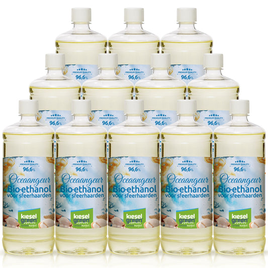 Bioethanol met oceaangeur - 12 x 1 liter