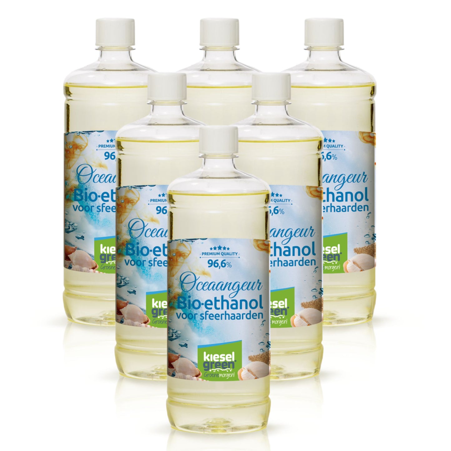 Bioethanol met oceaangeur - 6 x 1 liter